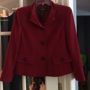 Kasper 4 button wine colored blazer